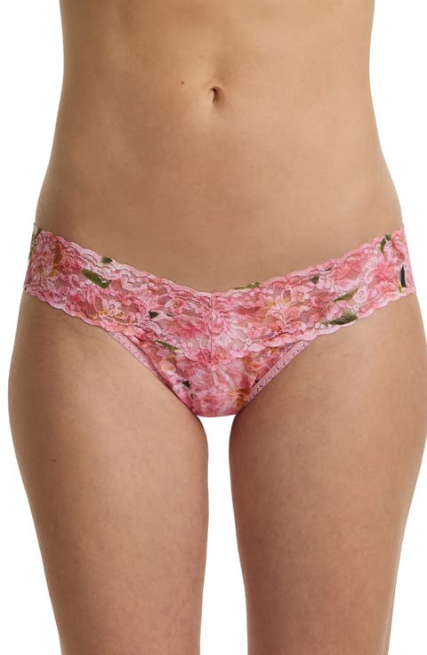 Print Low Rise Thong