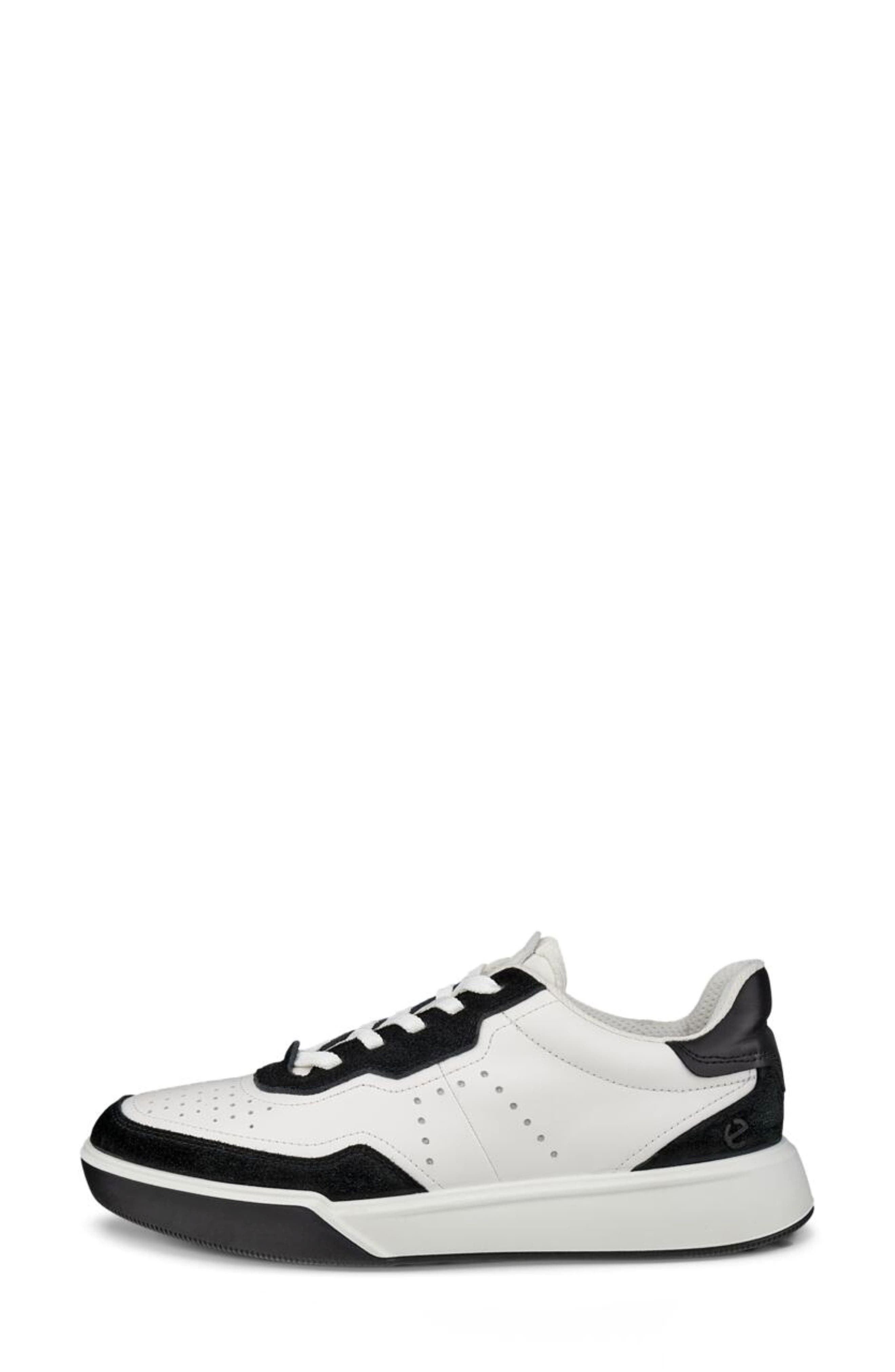 Street Court Sneaker, Alternate, color, WHITE/ BLACK