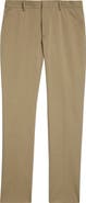 ZEGNA Flat Front Stretch Cotton Gabardine Trousers