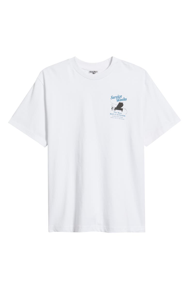 Service Works Bar & Kitchen Organic Cotton T-Shirt, Alternate, color, White