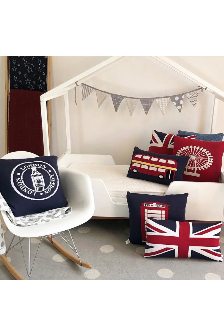 London Pillow, Alternate, color, Red