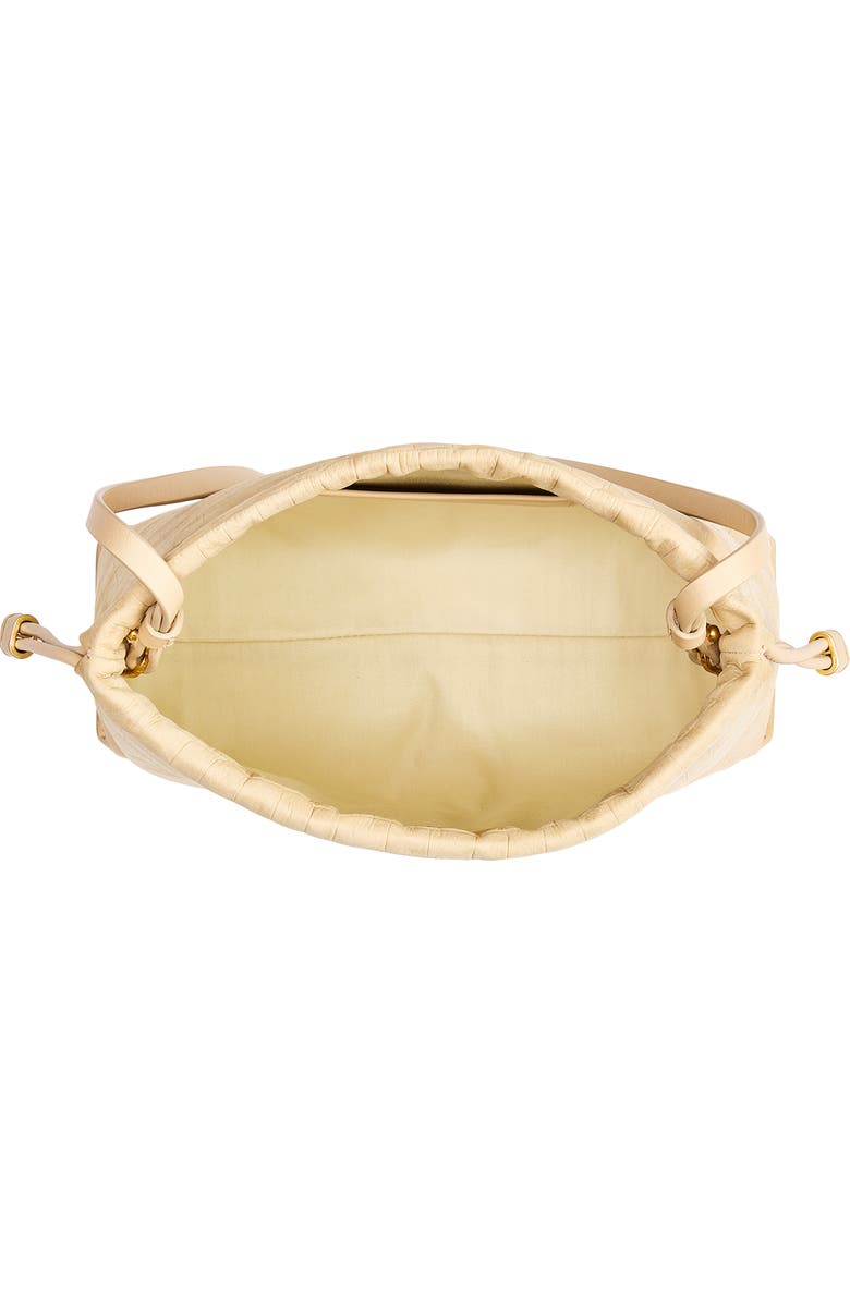 Vince Sarai Croc Embossed Leather Crossbody Bag, Alternate, color, Marzipan