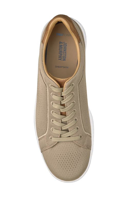 Johnston & Murphy Daxton Knit Sneaker In Taupe Knit