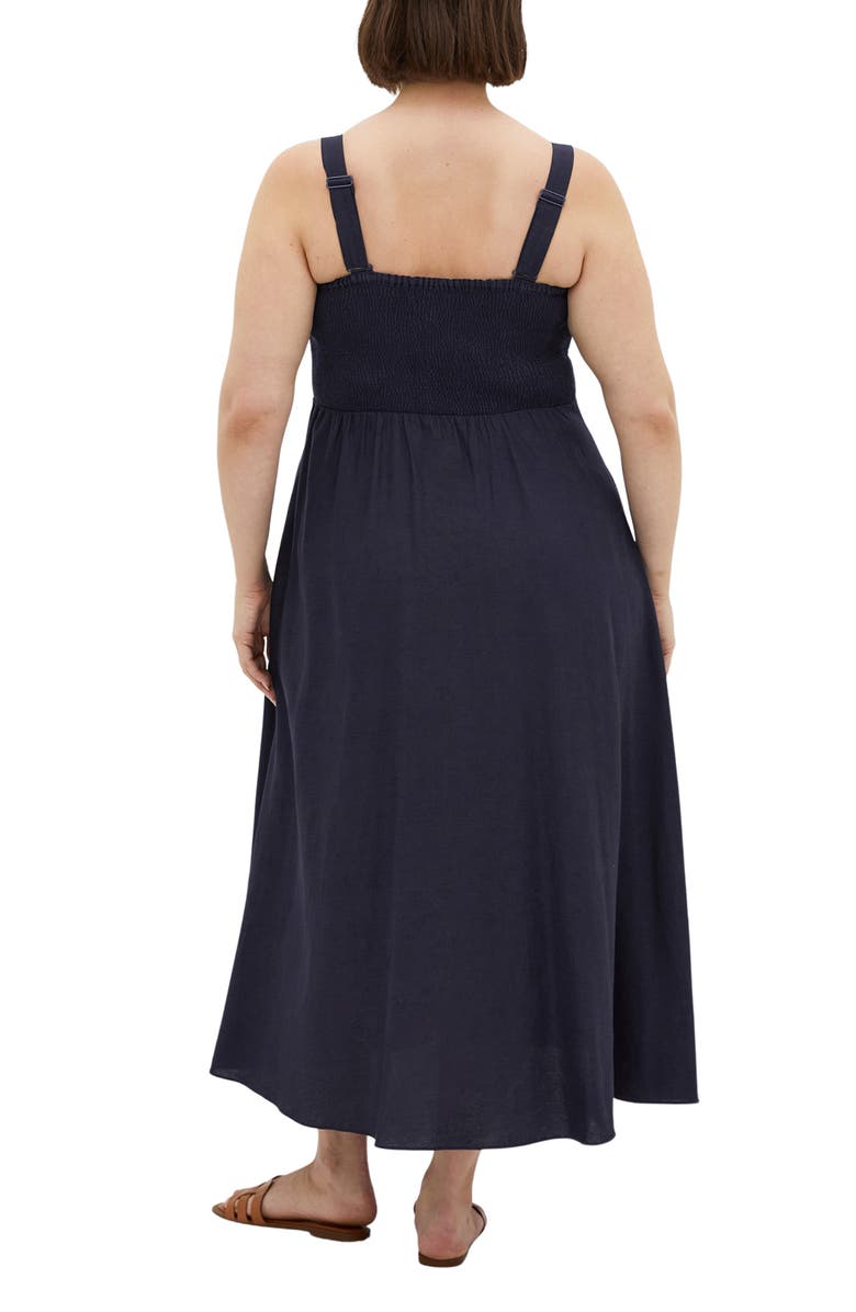City Chic Collins Fit & Flare Maxi Dress, Alternate, color, Navy