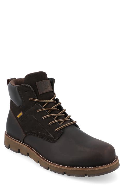 Range Water Resistant Plain Toe Lace-Up Boot (Men)