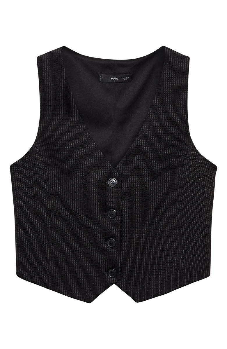 MANGO Pinstripe Vest, Alternate, color,