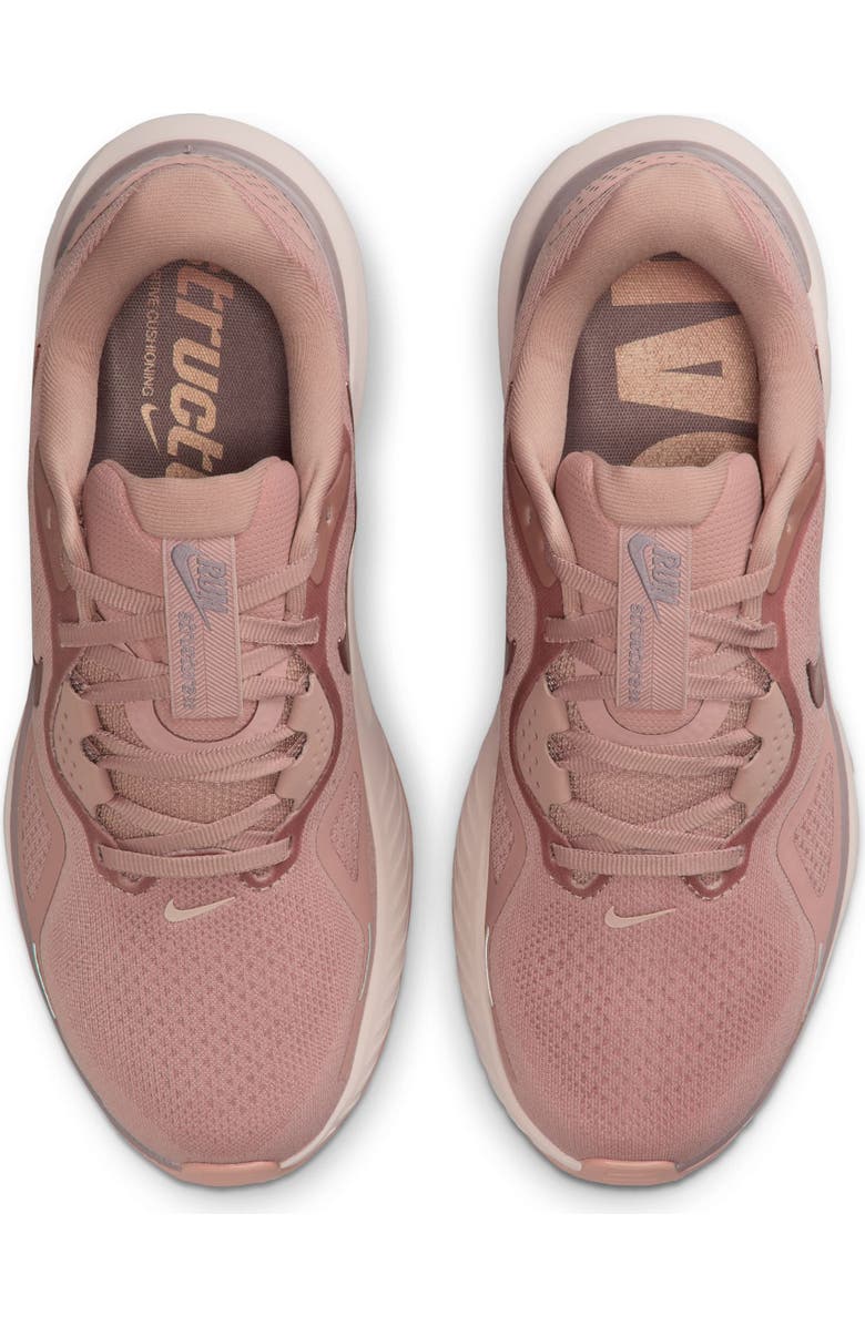 Nike Structure 26 Running Shoe, Alternate, color, Pink/ Rose Gold/ Grey