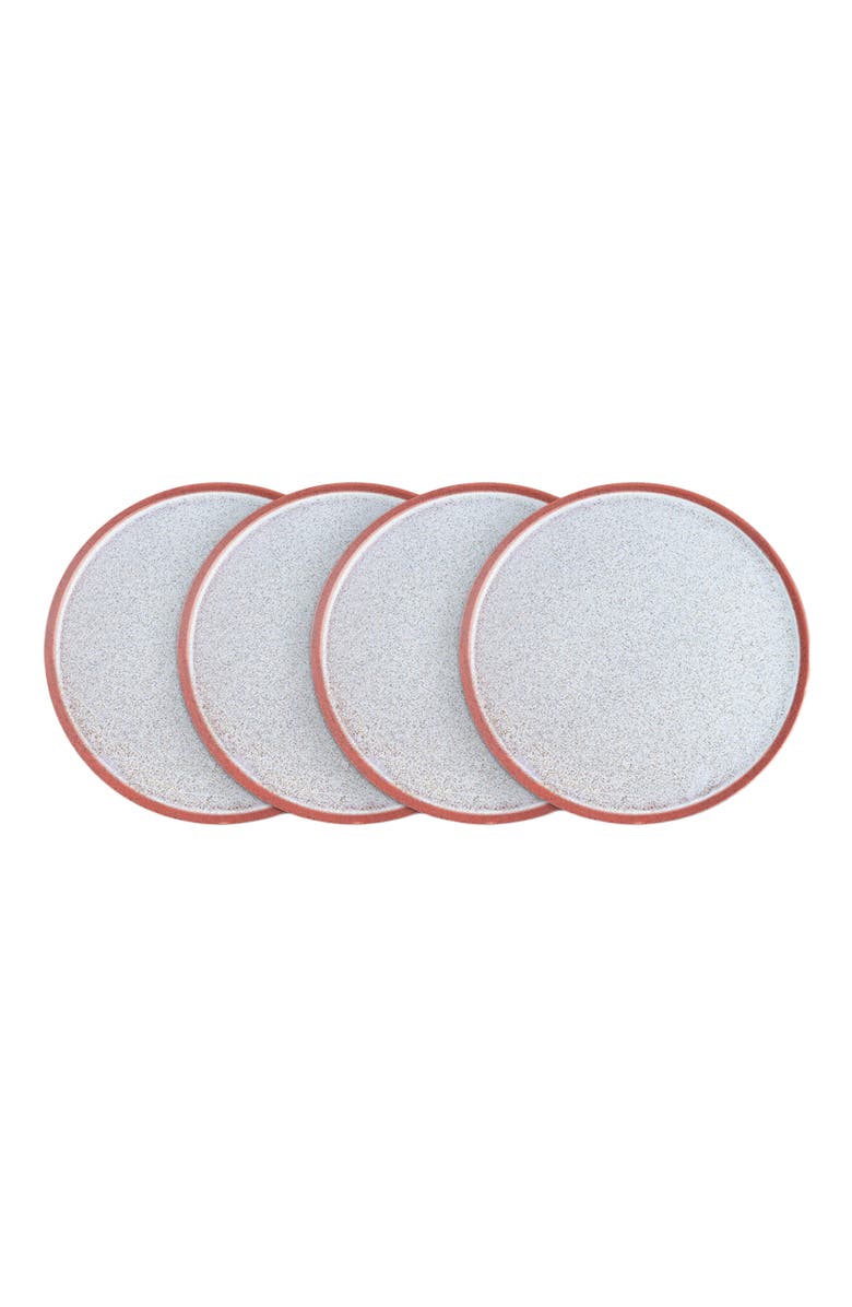 Stone Lain Vince Stoneware 4-Piece Dinner Plate Set, Main, color, Red