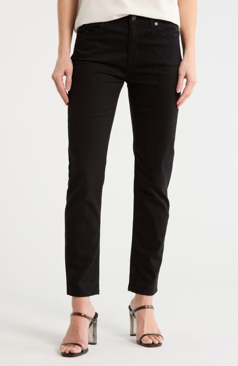 Ex-Boyfriend Slouchy Slim Ankle Jeans (Super Black)