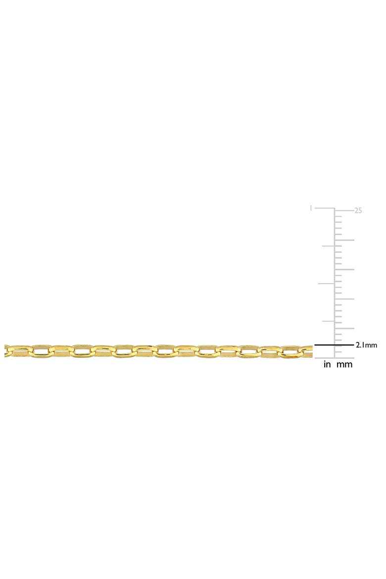Rectangular Rolo Chain Necklace, Alternate, color, YELLOW
