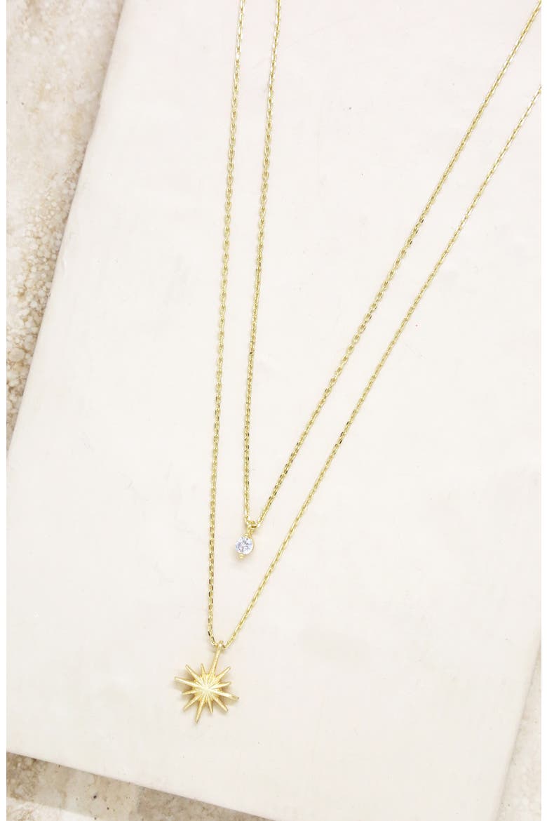 Celestial Layered Necklace, Alternate, color, GOLD
