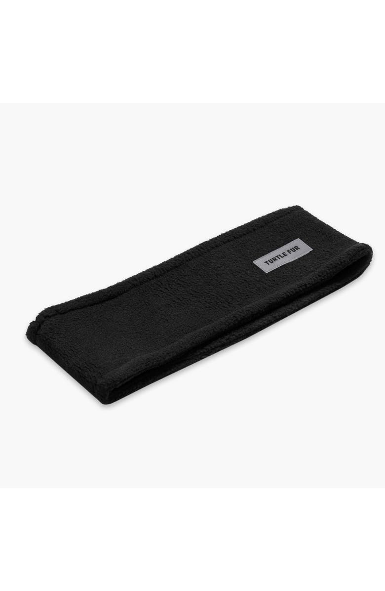 Turtle Fur Double-Layer Fleece Headband, Alternate, color, Black