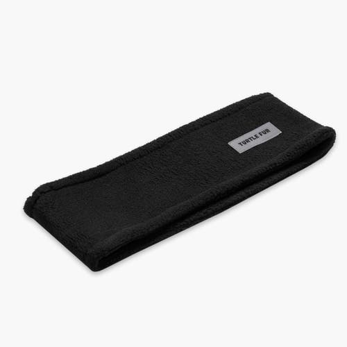 Turtle Fur Double-layer Fleece Headband In Black