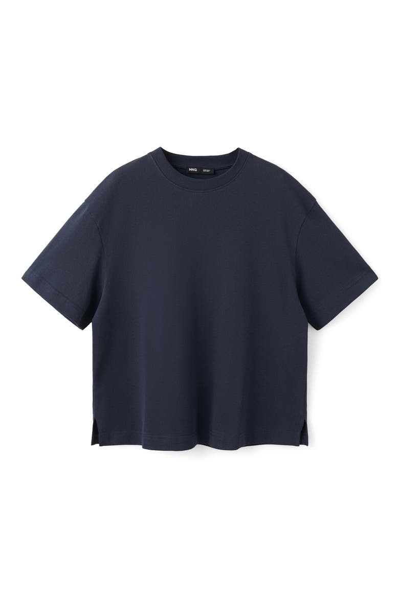 Oversize Cotton T-Shirt, Alternate, color, DARK NAVY