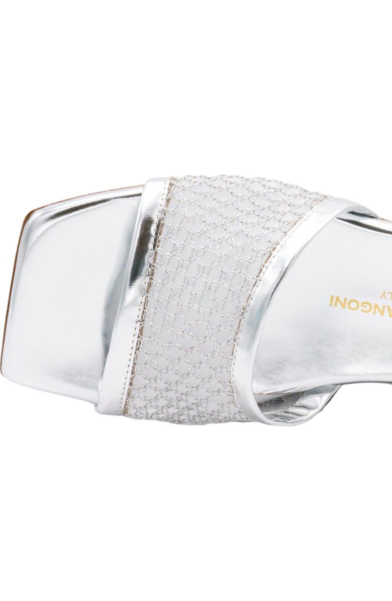 Valentina Rangoni Calliope Slide Sandals, Alternate, color, Silver