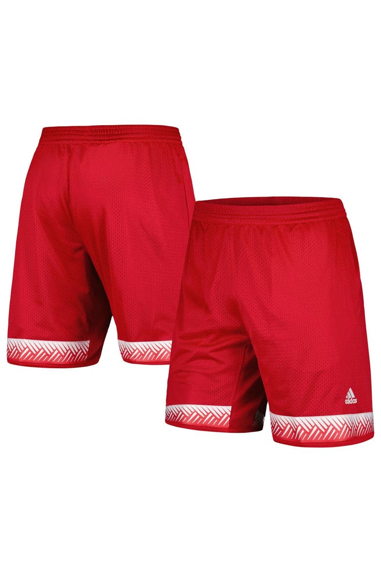 Men's adidas Scarlet Nebraska Huskers Swingman Replica Basketball Shorts, Main, color, Red