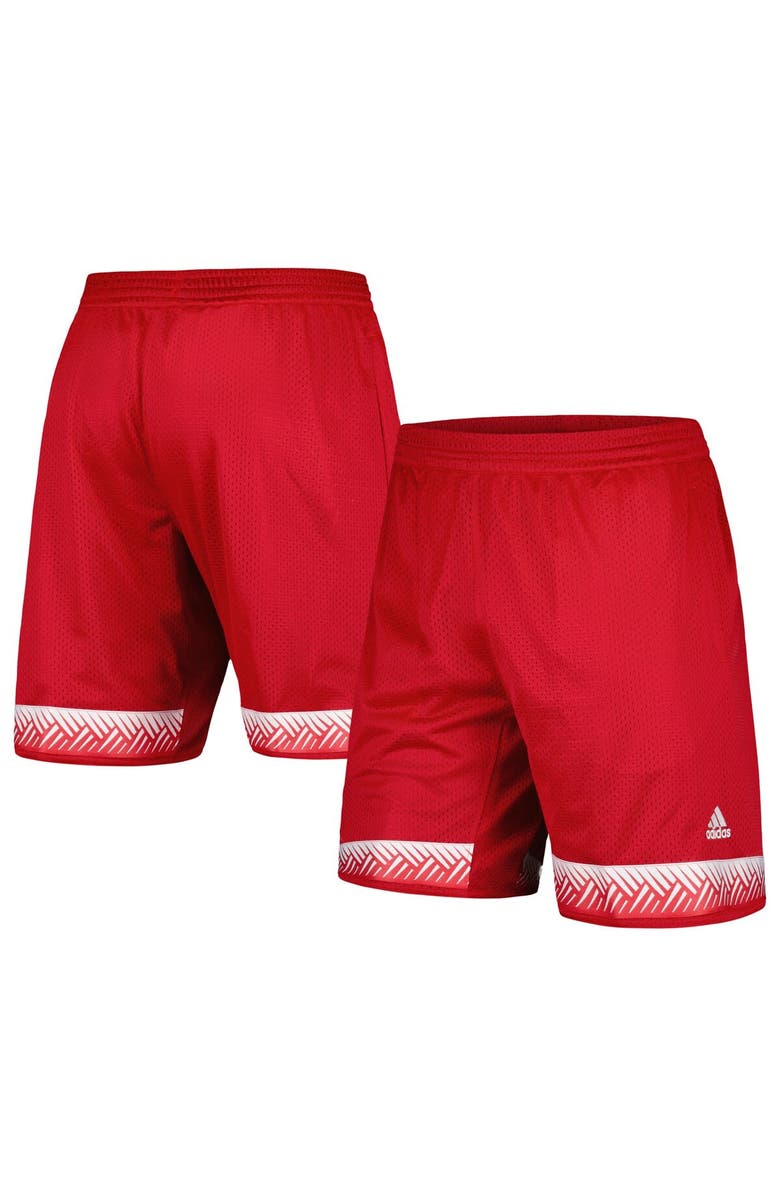adidas Men's adidas Scarlet Nebraska Huskers Swingman Replica Basketball Shorts, Main, color, Red