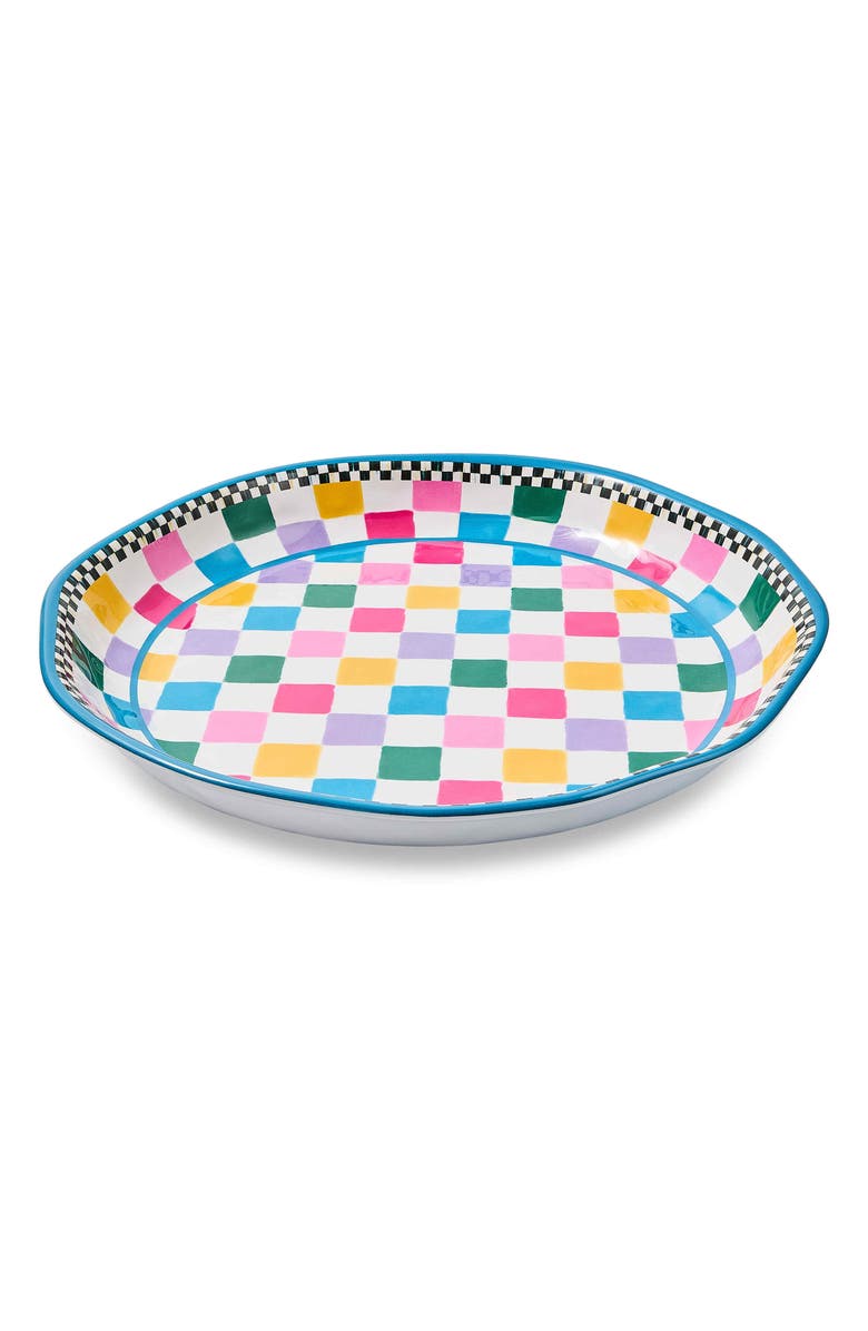 MACKENZIE CHILDS Jamboree Large Melamine Platter, Main, color, Blue Multi