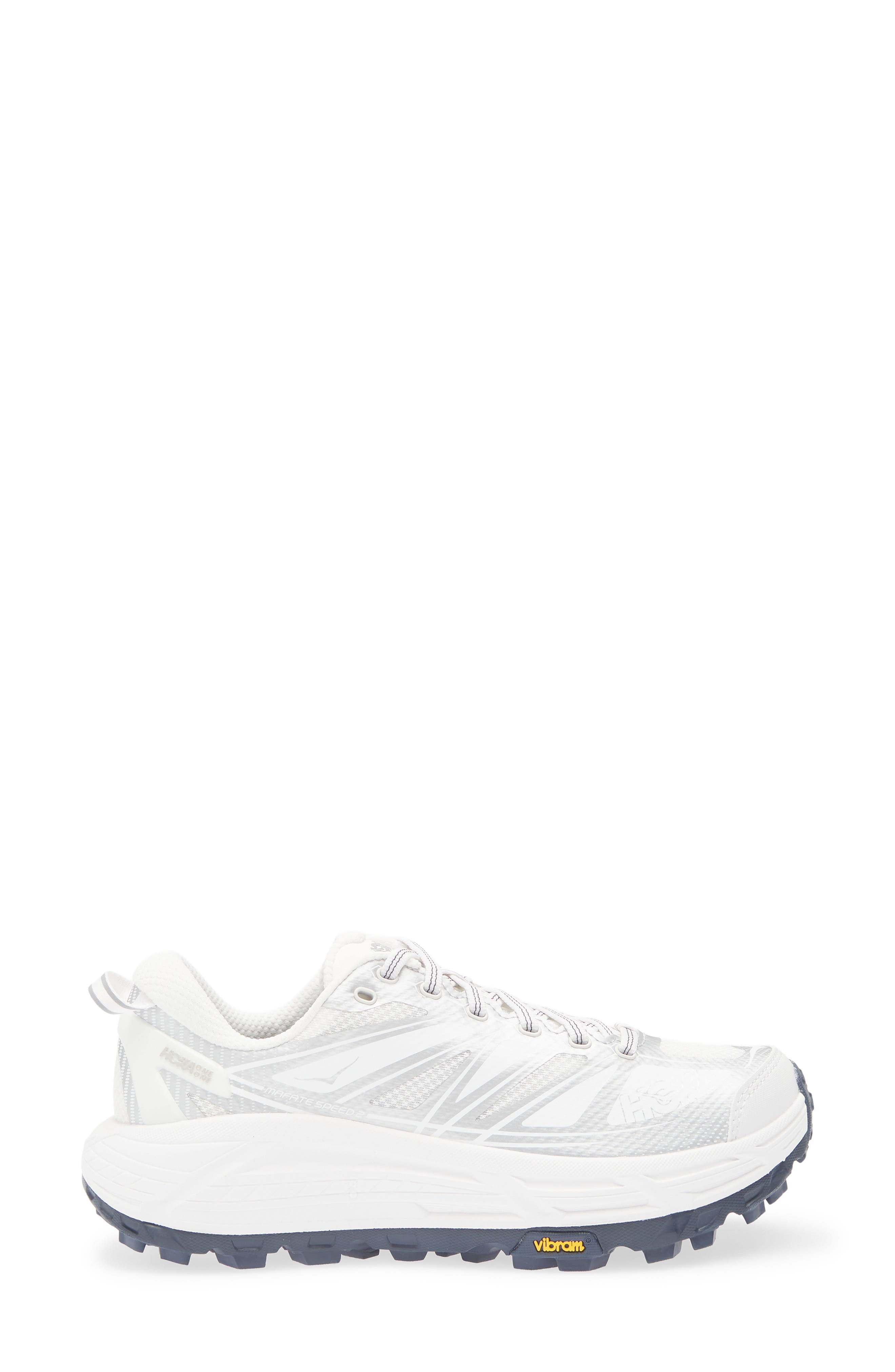HOKA Gender Inclusive Mafate Speed 2 Sneaker, Alternate, color, White / Silver