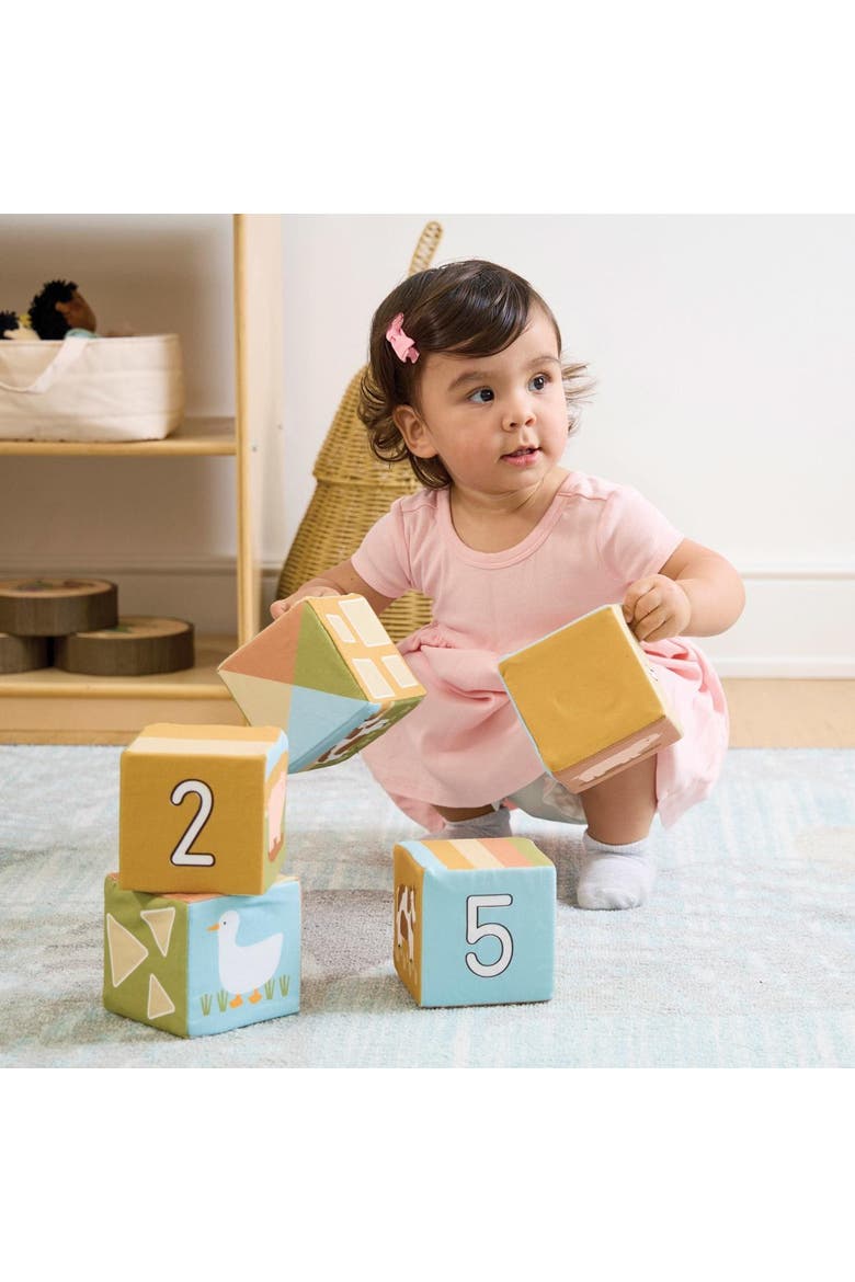 Farm Animal Soft Blocks - 6 Pieces, Alternate, color, Multicolored