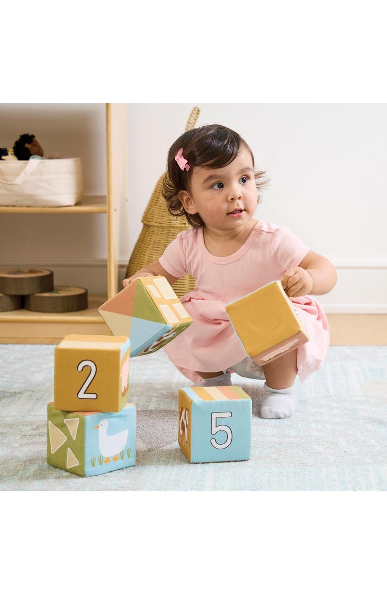 Kaplan Early Learning Company Farm Animal Soft Blocks - 6 Pieces, Alternate, color, Multicolored