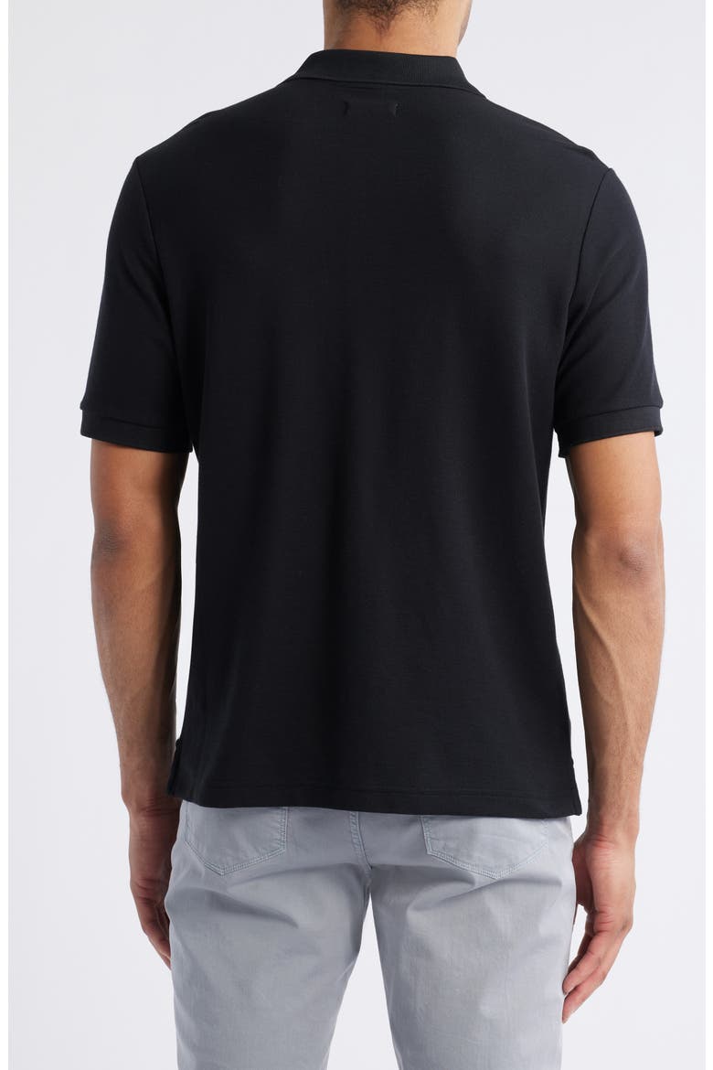 Pima Cotton Piqué Polo, Alternate, color, BLACK