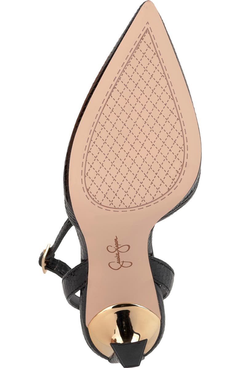 Jessica Simpson Ocanna Ankle Strap Pointed Toe Pump, Alternate, color, Black