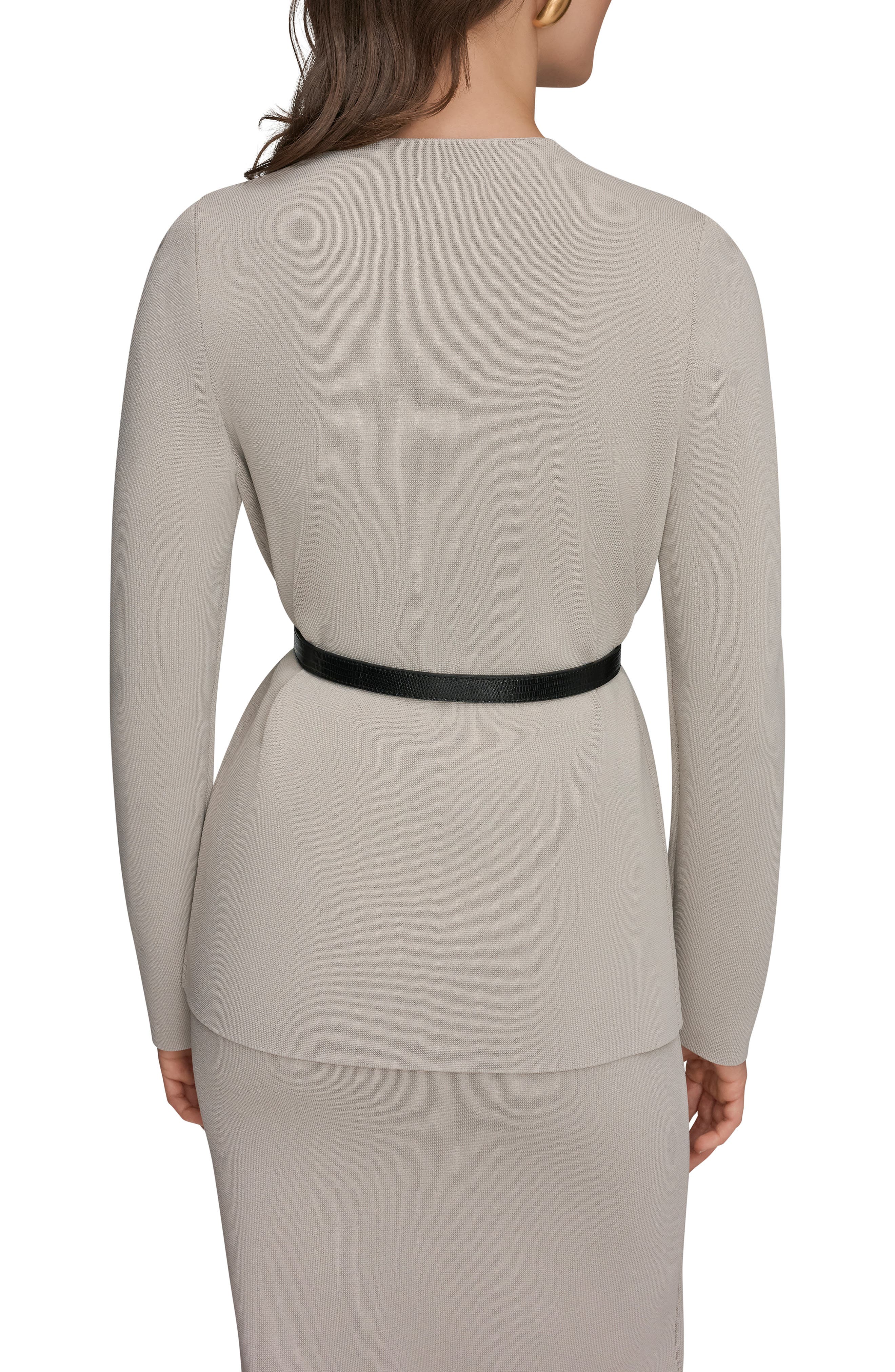 Belted Sweater Blazer - image 2