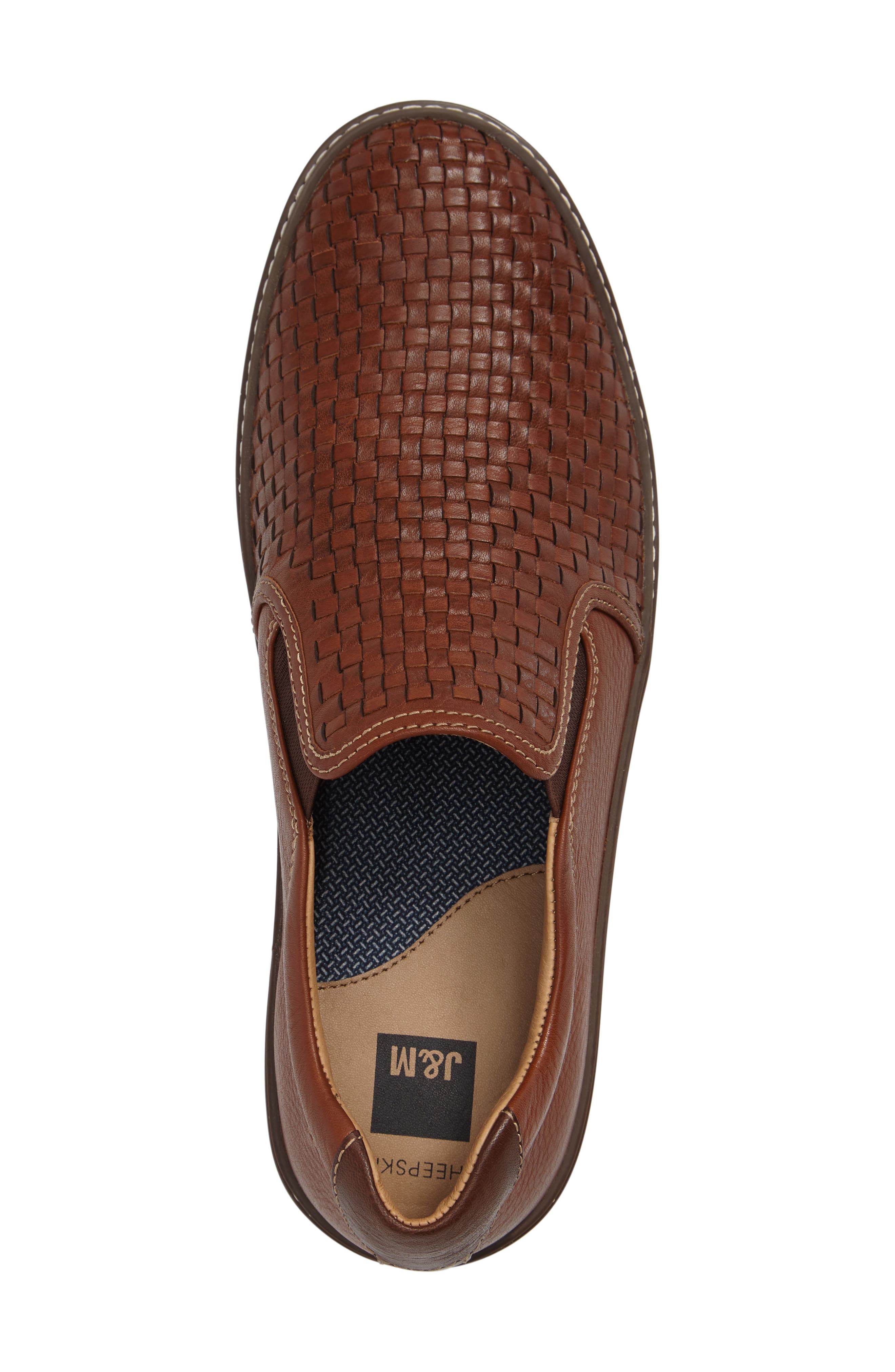 McGuffey Woven Slip-On Sneaker, Alternate, color, TAN LEATHER