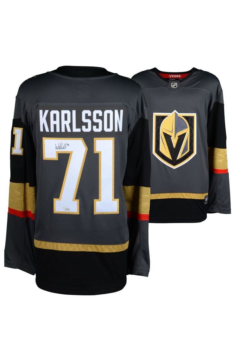 FANATICS AUTHENTIC William Karlsson Vegas Golden Knights Autographed Black Fanatics Breakaway Jersey, Main, color, 