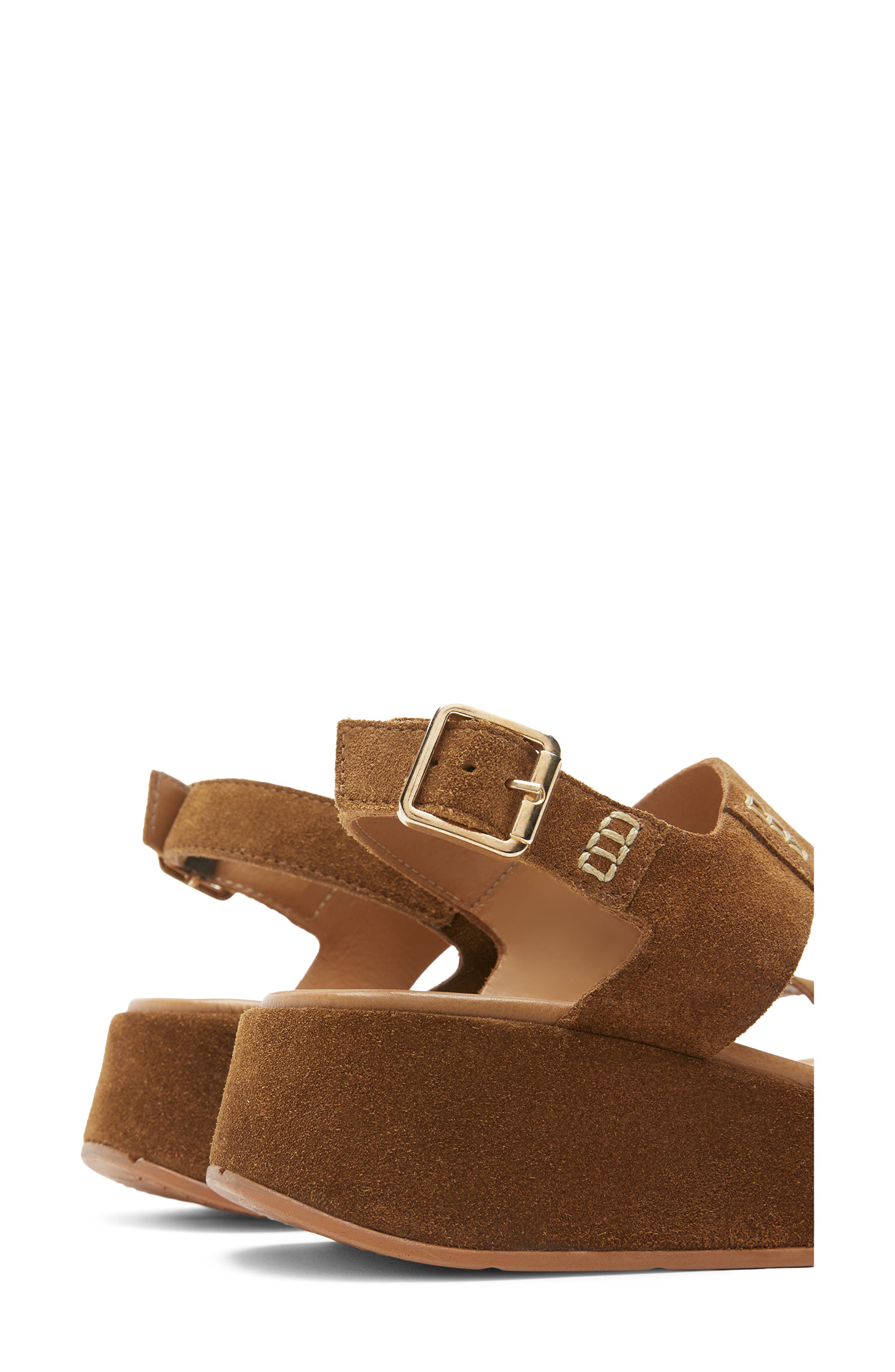 Antoni Flatform Sandal, Alternate, color, COGNAC SUEDE