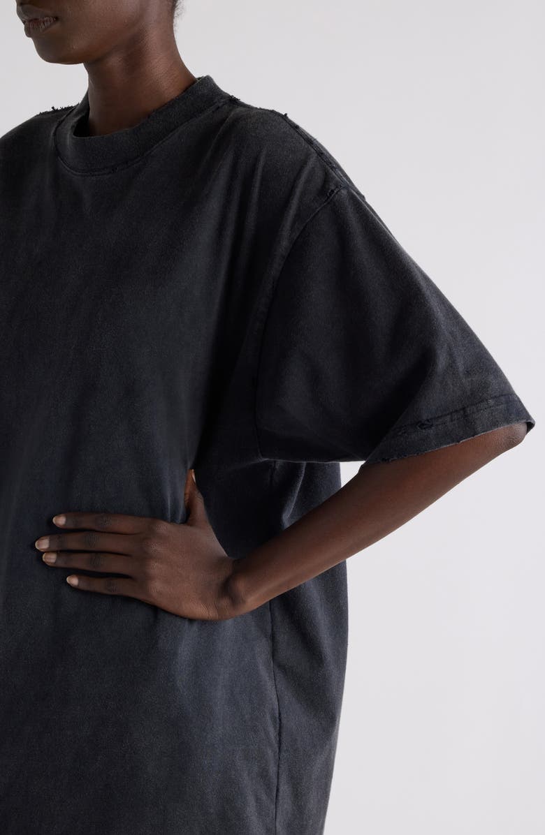Oversize Distressed Paint Logo Graphic T-Shirt