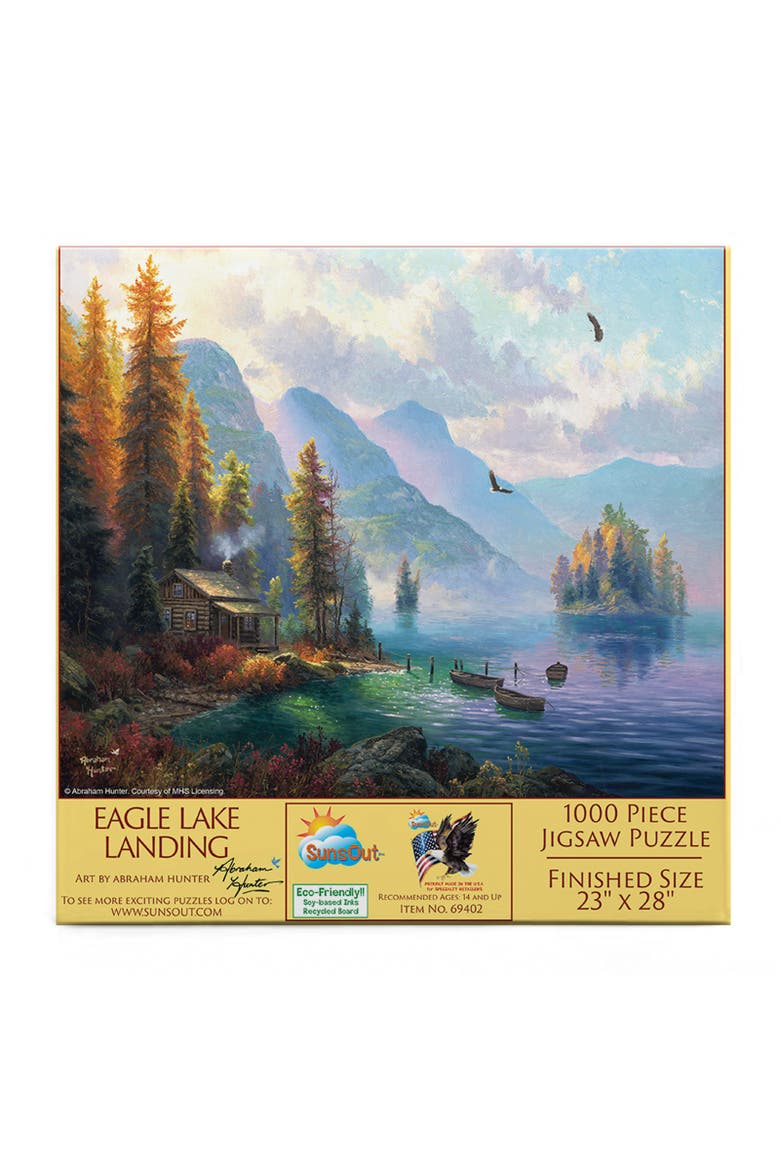 Eagle Lake Landing 1000 piece Jigsaw Puzzle for Adults, Alternate, color, Multicolor