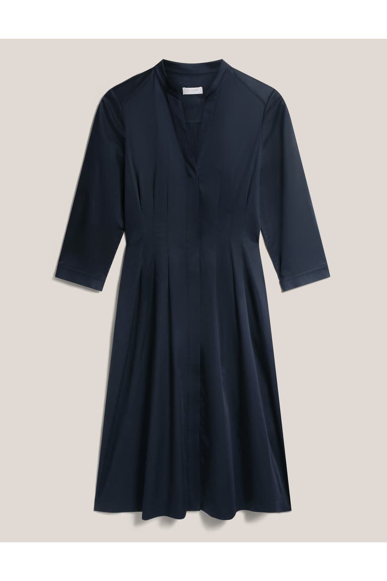 Emmaline 3/4 Sleeve V-Neck Midi Dress, Alternate, color, Navy