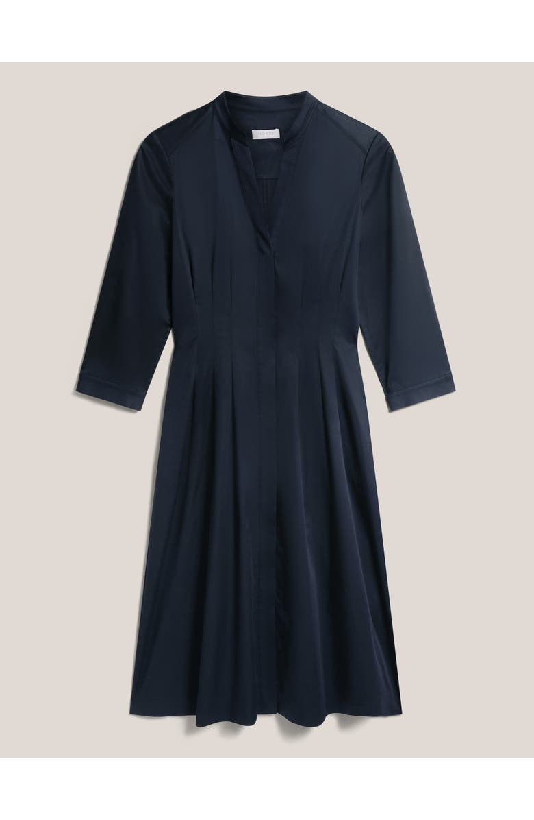 HOBBS LONDON Emmaline 3/4 Sleeve V-Neck Midi Dress, Alternate, color, Navy