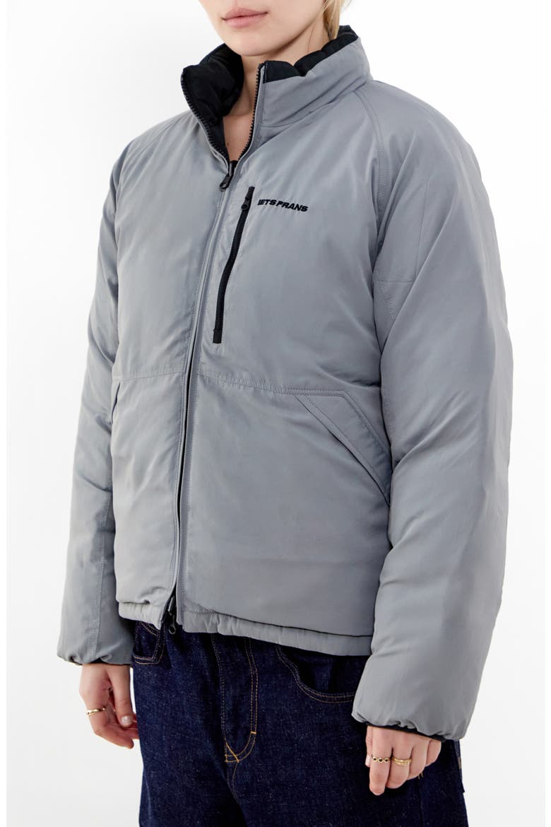 Reny Reversible Puffer Coat, Alternate, color, BLACK