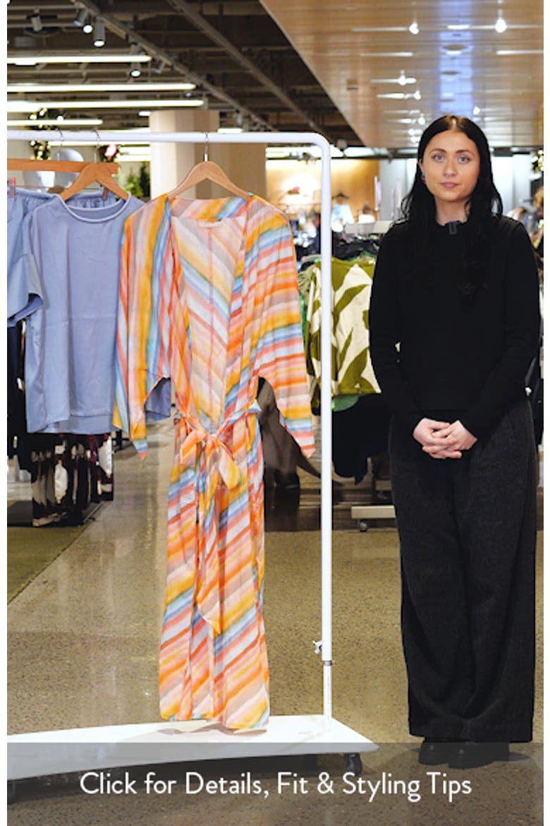 Sophie Stripe Cotton Robe video
