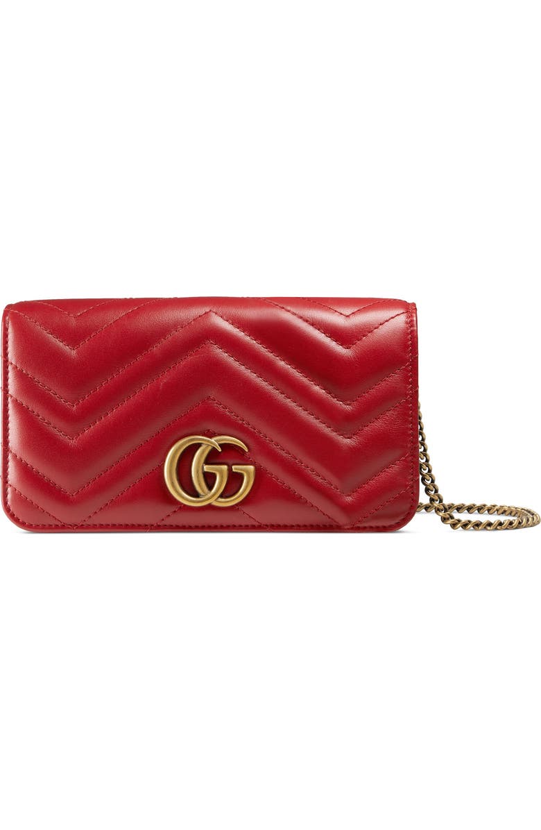 Gucci Leather Shoulder Bag, Main, color,