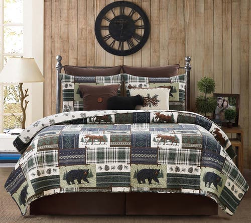 C & F Home C&f Home Greenstone Pines Bedding Quilt Set In Multi