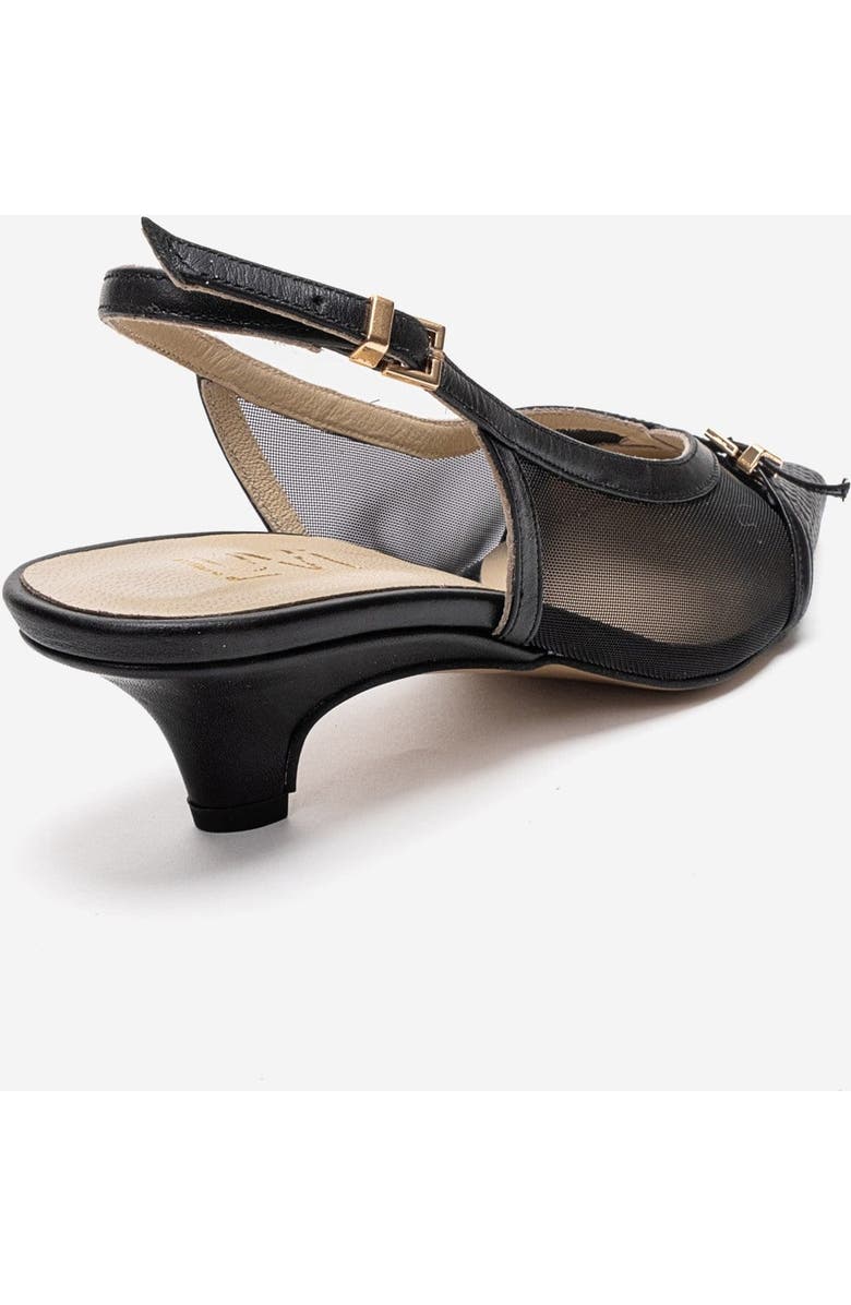 Prologue Shoes Laviera Mesh Slingback Pump, Alternate, color, Black