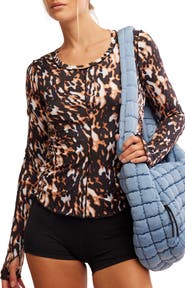 Free People Patterned Right On Running Base Layer