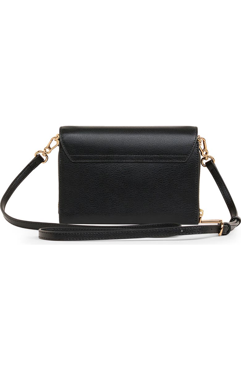 KARL LAGERFELD PARIS Lourdes Crossbody, Alternate, color, Black/Gold