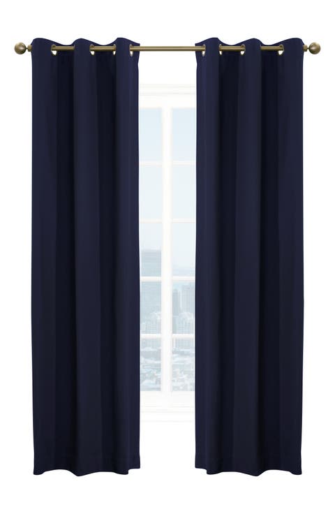 Set of 2 Cotton Curtain Panels