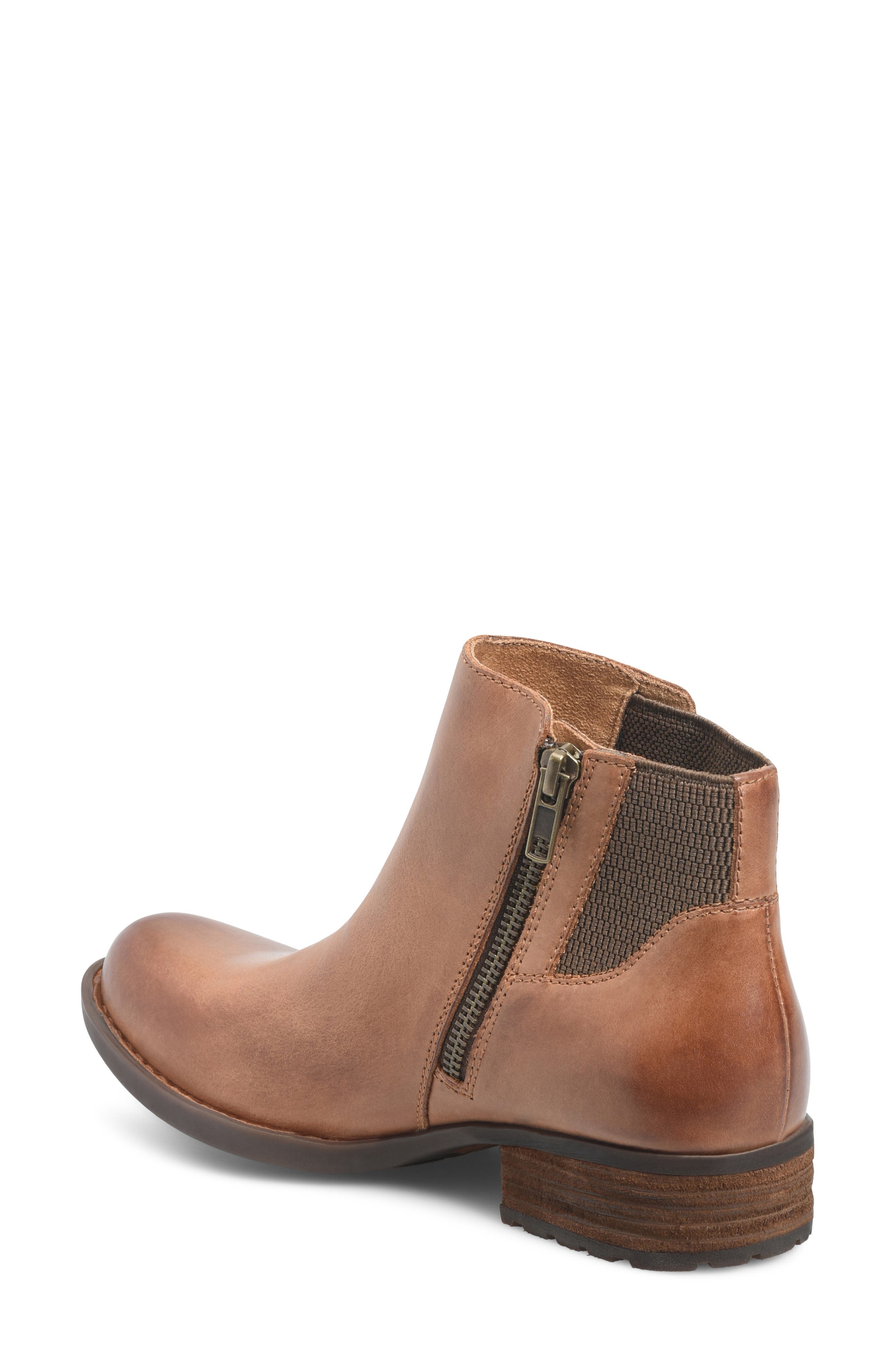 Kendyl Leather Bootie, Alternate, color, BROWN LEATHER