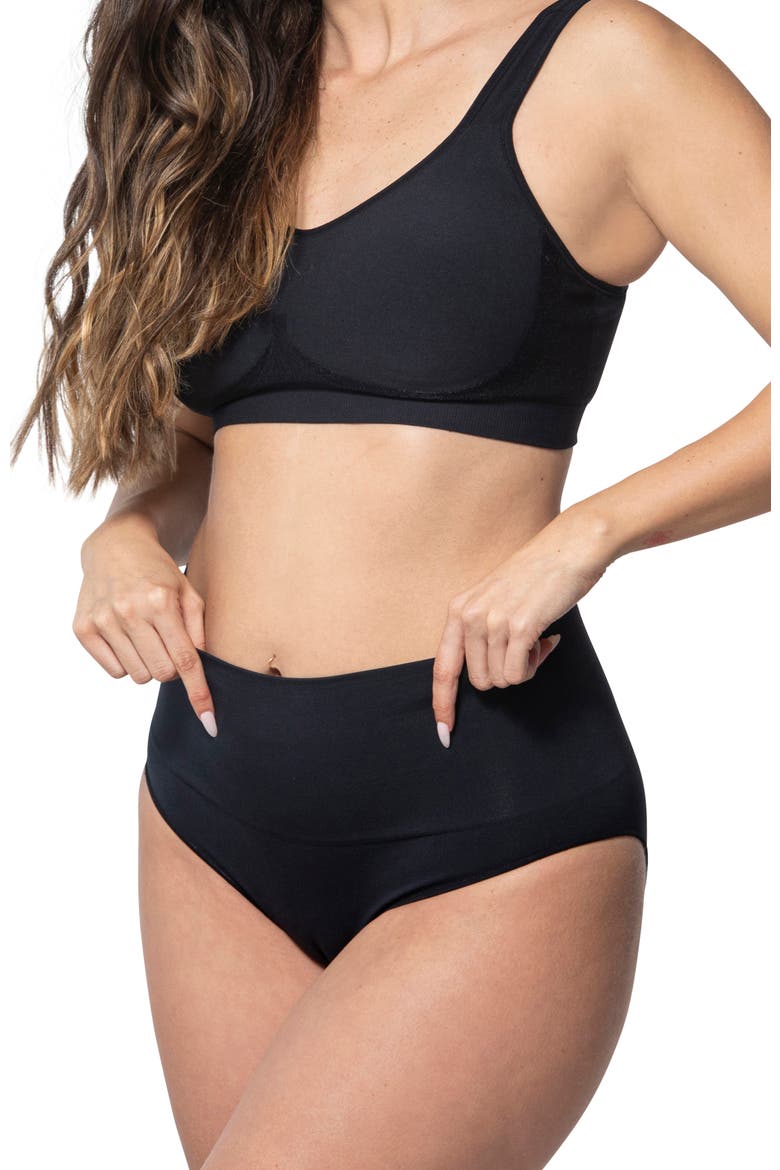 Smoothing At Waist Brief, Alternate, color, Black