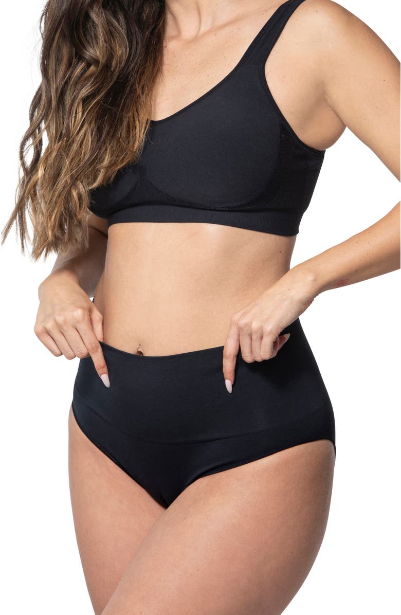 Underoutfit Smoothing At Waist Brief, Alternate, color, Black