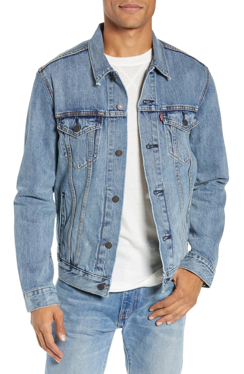 Levi's<sup>®</sup> Denim Trucker Jacket, Main, color,