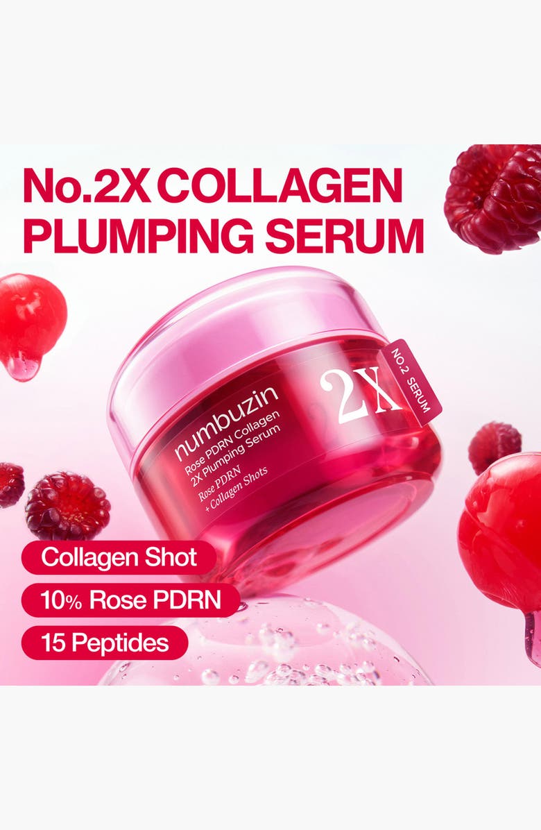 Numbuzin No.2 Rose PDRN Collagen 2X Plumping Serum, Alternate, color,