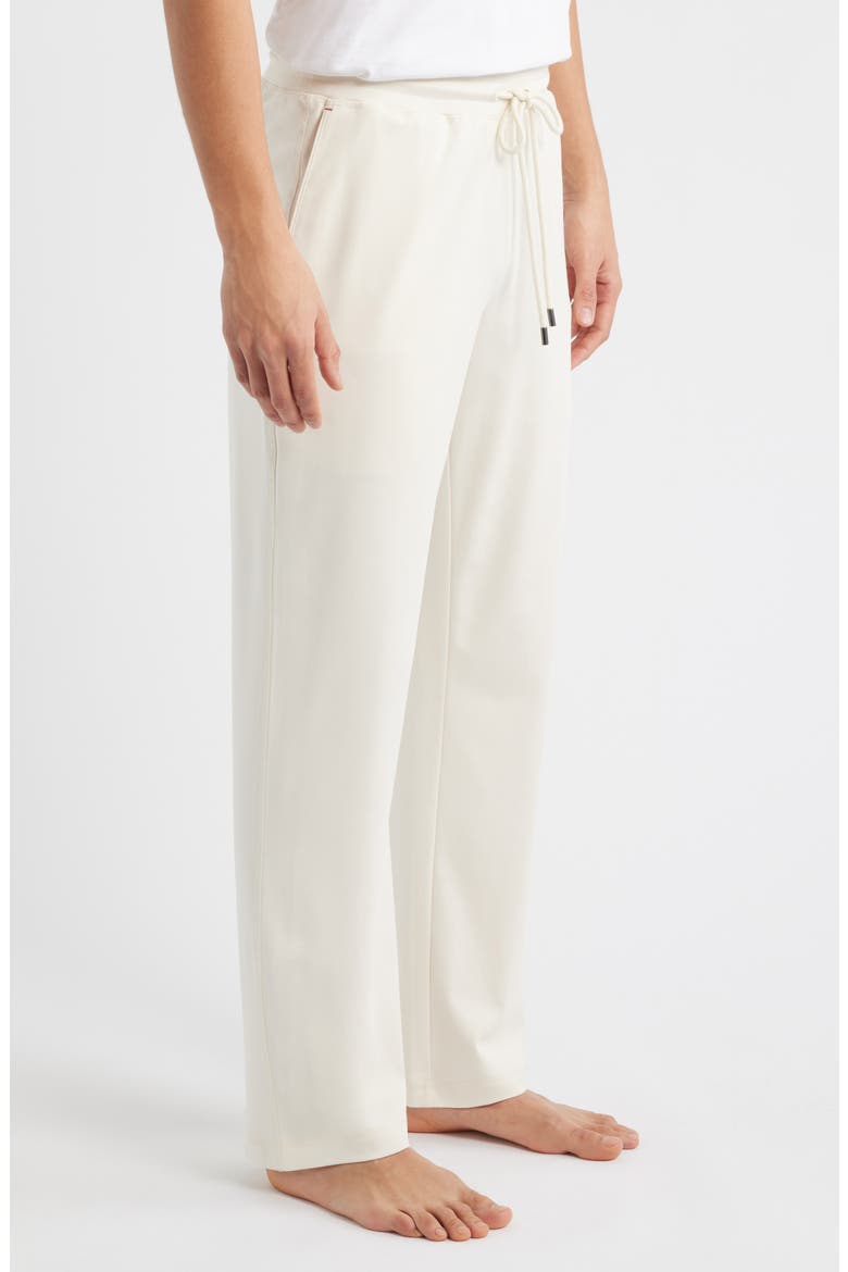 Stretch Cotton & Modal Blend Drawstring Pajama Pants, Alternate, color, OATMEAL