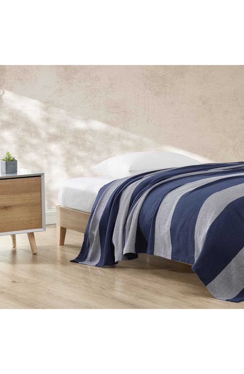 Eddie Bauer Boylston Stripe Cotton Blanket, Alternate, color,